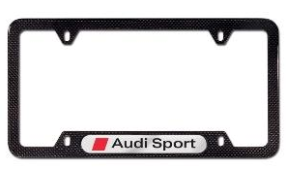 sport license plate frame carbon