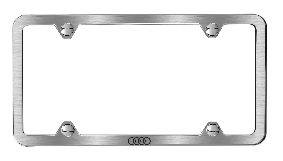 slim line license plate frame
